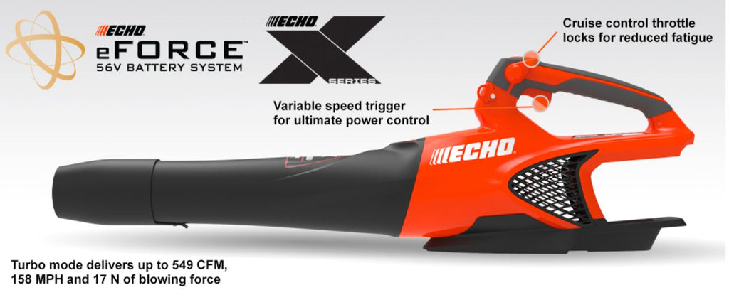 ECHO DPB-2500C1 Cordless 56V Handheld Blower with specs